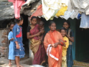 Family in Village