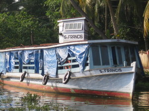 Public transit boat in the backwaters