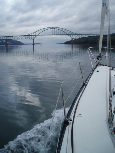 Halifax to Sydney trip, approaching Seal Island Bridge
