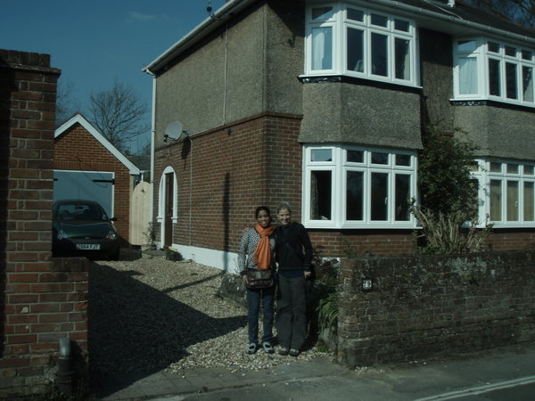 Outside Tilly's family home