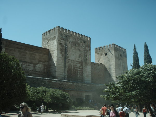 Outside the Alhambra