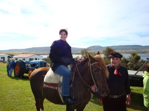 horseback at Fitz Roy Estancia