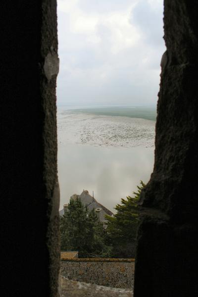 Looking out from Mont St Michel
