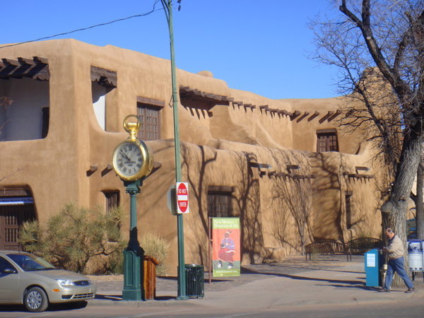 Typical adobe housing in Santa Fe