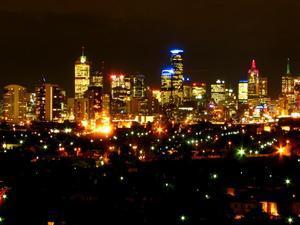 View of Melbourne from Mick's balcony