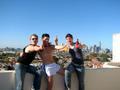 Aussie boys party on the roof!