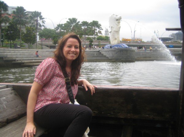 Me and the Merlion on the River x