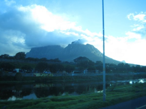 Table Mountain from Bus x