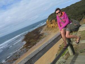 Beckie at Bell's Beach................