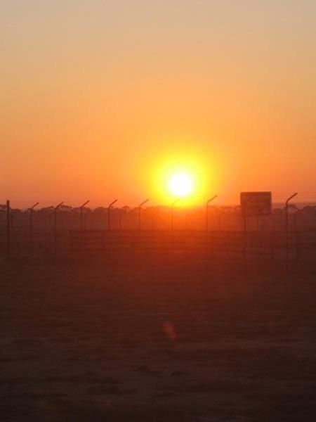 Sunset at the airport!