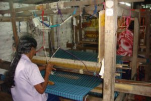 Weaving by hand