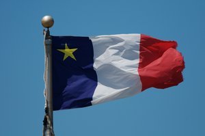 drapeau acadien travelblog