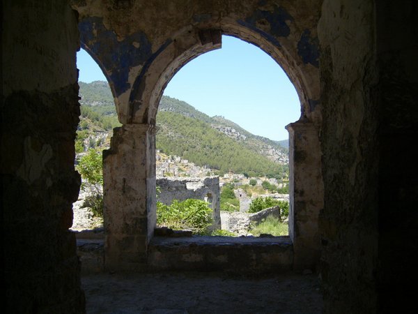 View from the ruined church