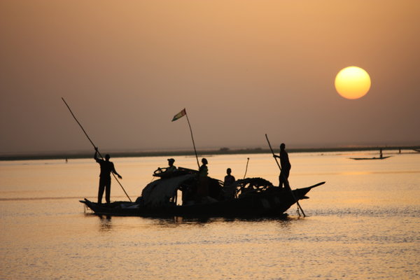 Niger River sunset