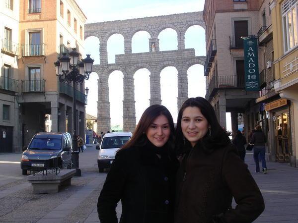 Yelena & I in front of the aqueduct