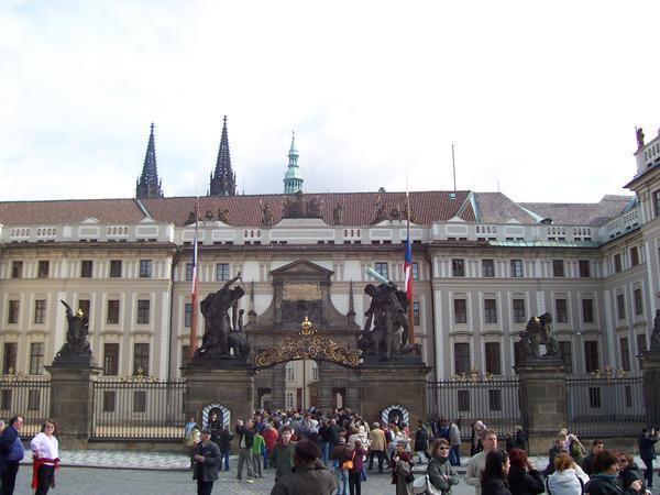 The Entrance to the Prague Castle...