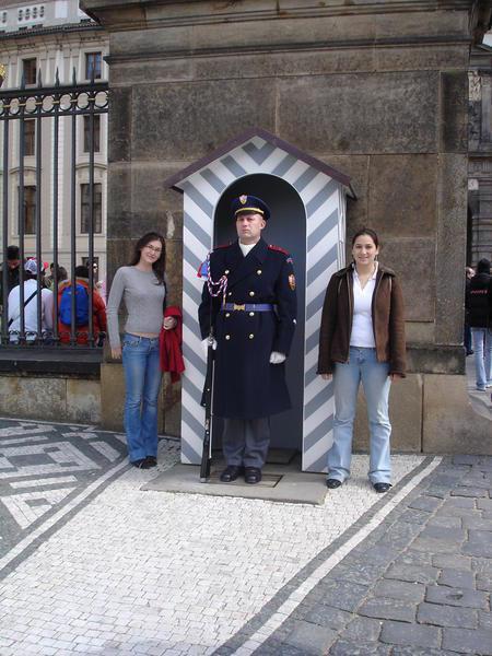 Prague Castle Guard.. and Yelena and me