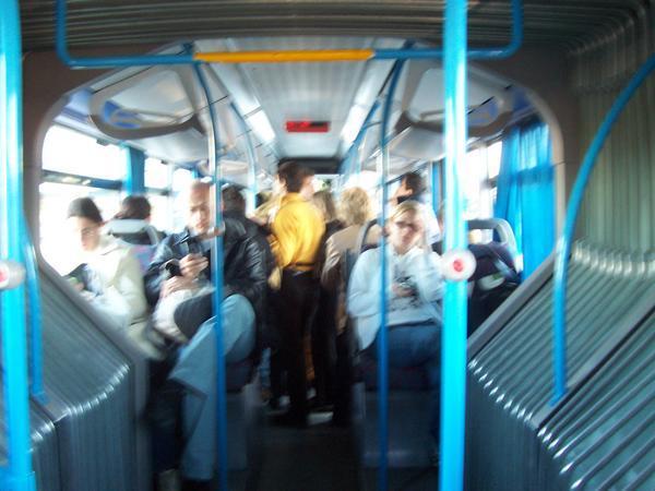 Bus from plane to airport...