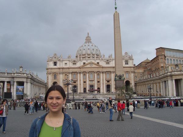 In the front of Vatican City!