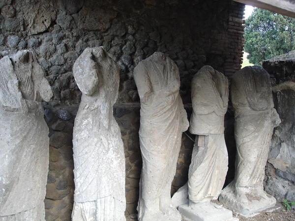 Headless statues...