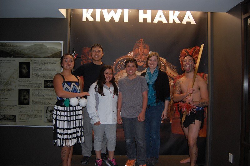 At the Kiwi Haka