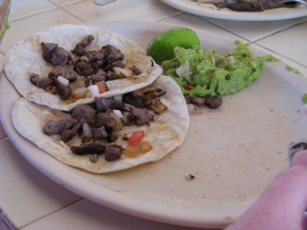 Sean's half eaten Tacos de Res