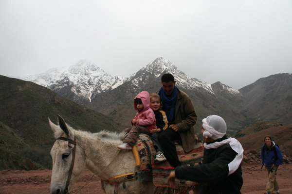 Mule riding in the High Atlas