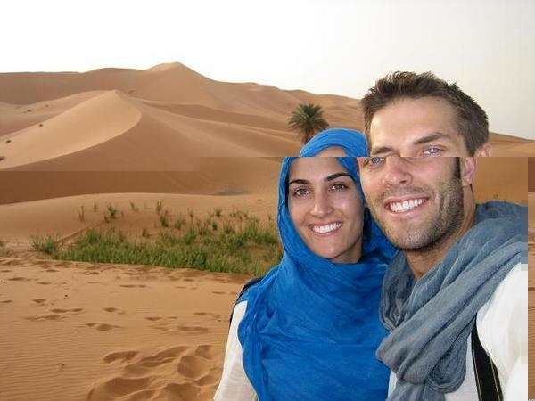 Mohammad and Fatima in Sahara