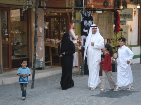 Qatari family in the Old Souq