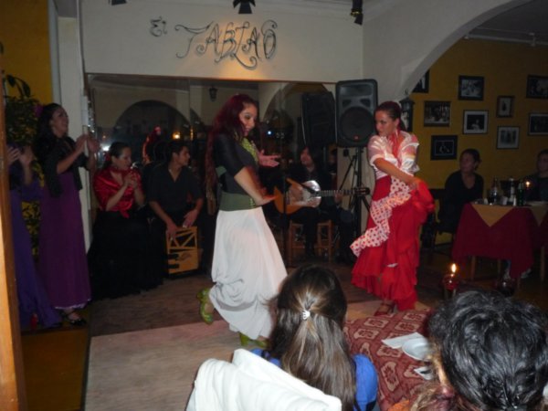 Flamenco-oppvisning i Santiago