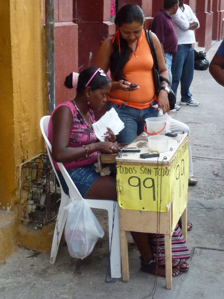 Telefonkiosk i Cartagena