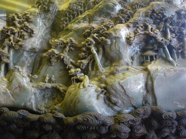 Paysages sculptés dans le jade