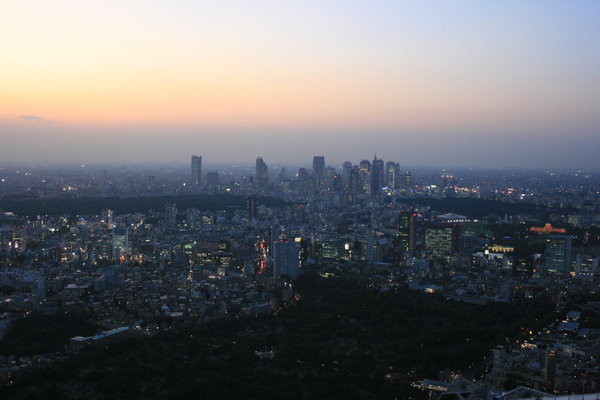 Les gratte-ciel de Shinjuku vus depuis Roppongi Hills