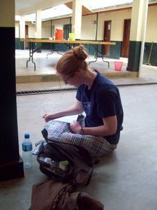 Hallie writes about their first day in Africa
