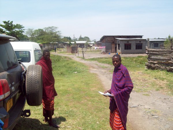 Two of the Masai who were baptized. 