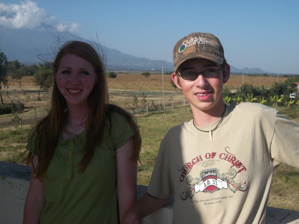 Hallie & Cody in front of Mt. Meru