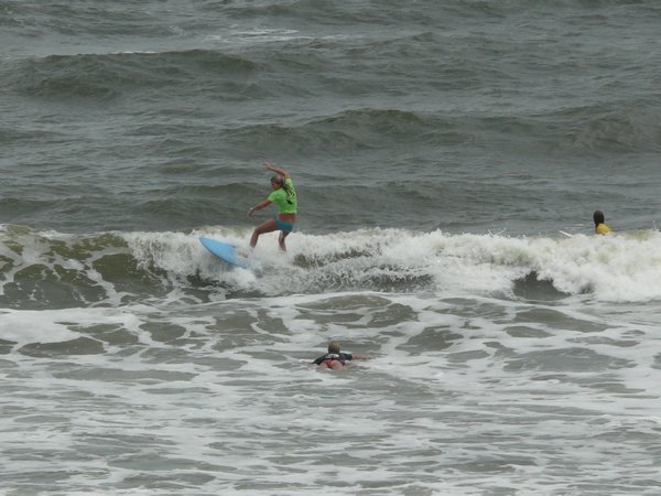 Surfing on Jacksonville Beach