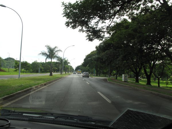 On the way to the centre of Brasilia