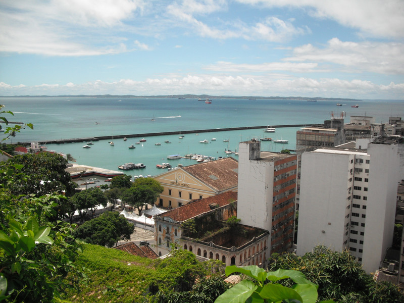 view of the bay from Pelourinho