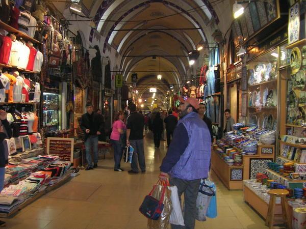 One of the many alleys at the grand bazaar