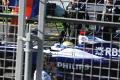 Rosberg - Williams, alinhando o carro para a largada