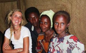 Aili with her Tuareg friends