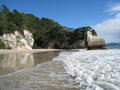 Deserted Beach at Cathedral Cove