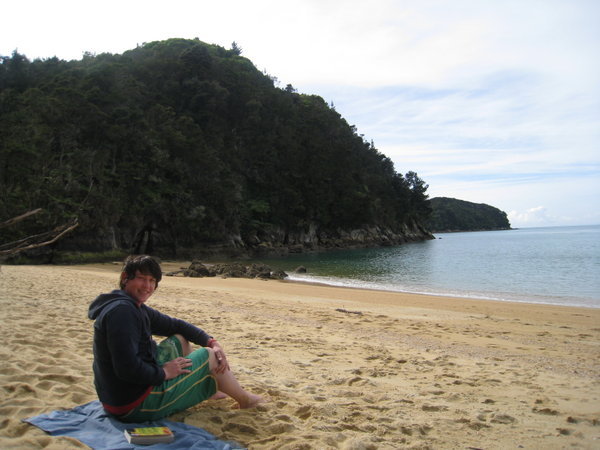 Phil Relaxing on Observation Beach