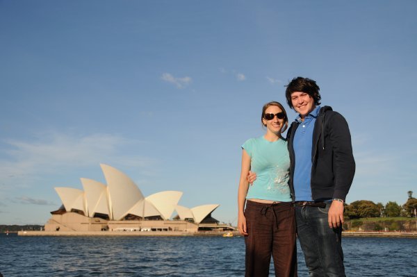 Elly + Phil In Front of Sydney Opera House