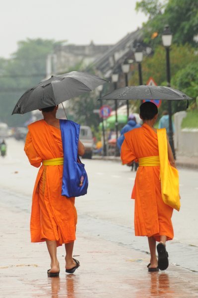 Two Monks in Luang Phabang