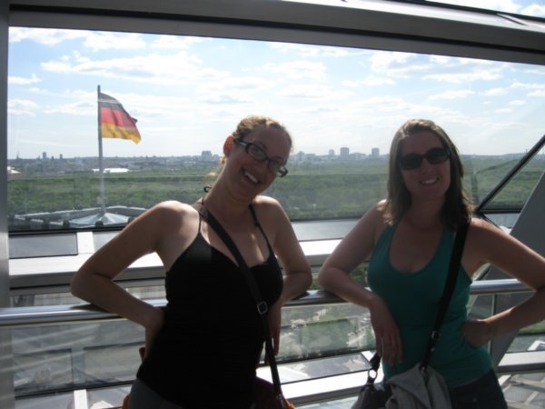 On top of Parliment in Berlin