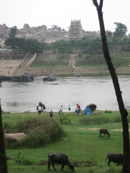 The view from our "porch"-Hampi