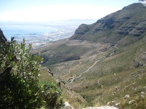 Climbing Table Mountain- Cape Town
