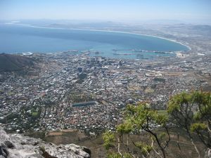 Cape Town from Ontop of the mountain
